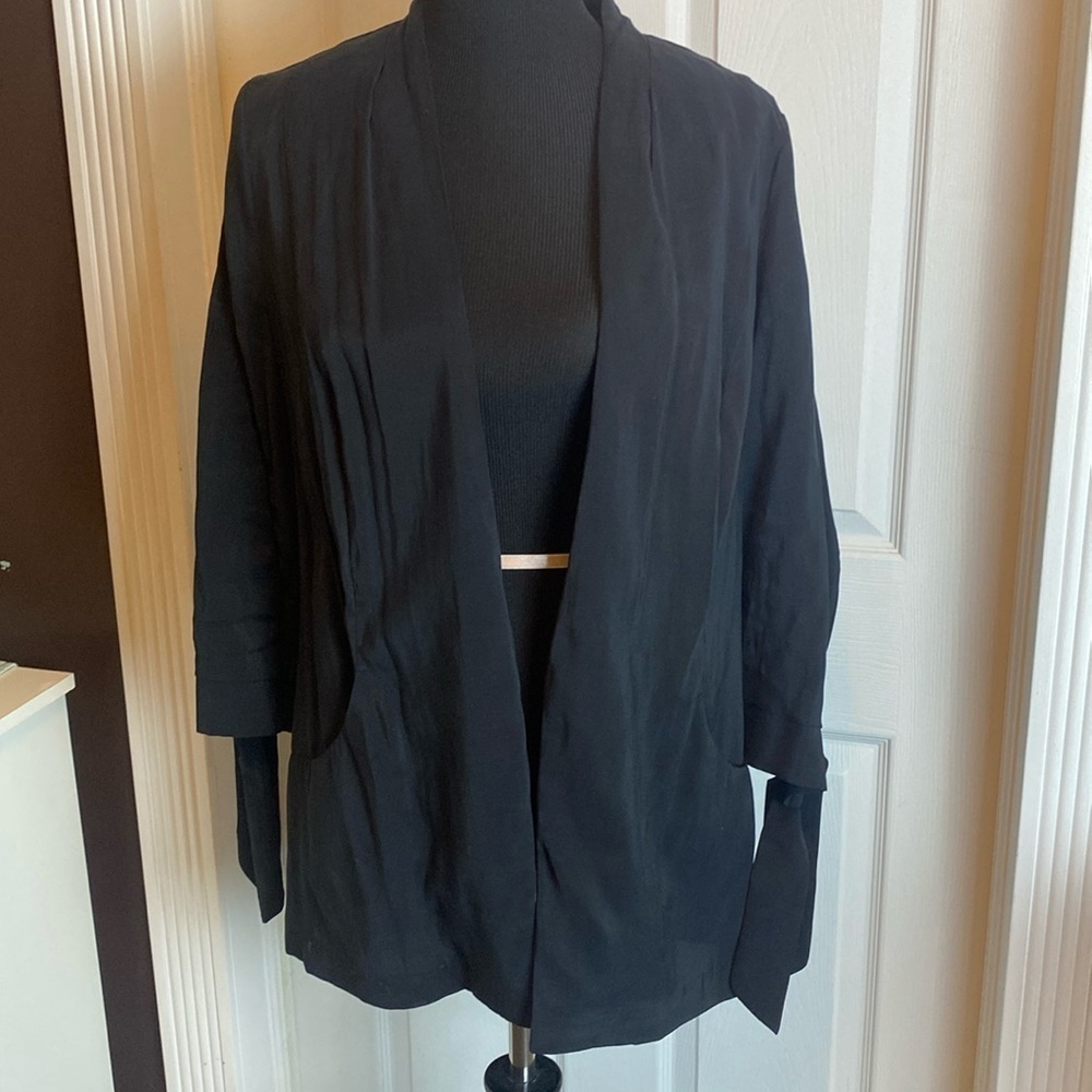 Lauren Conrad Women’s Black Jacket Blazer 3/4 Sleeve sz L